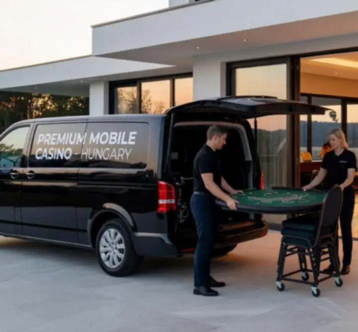 Mobil kaszinó setup exkluzív rendezvényhelyszínen